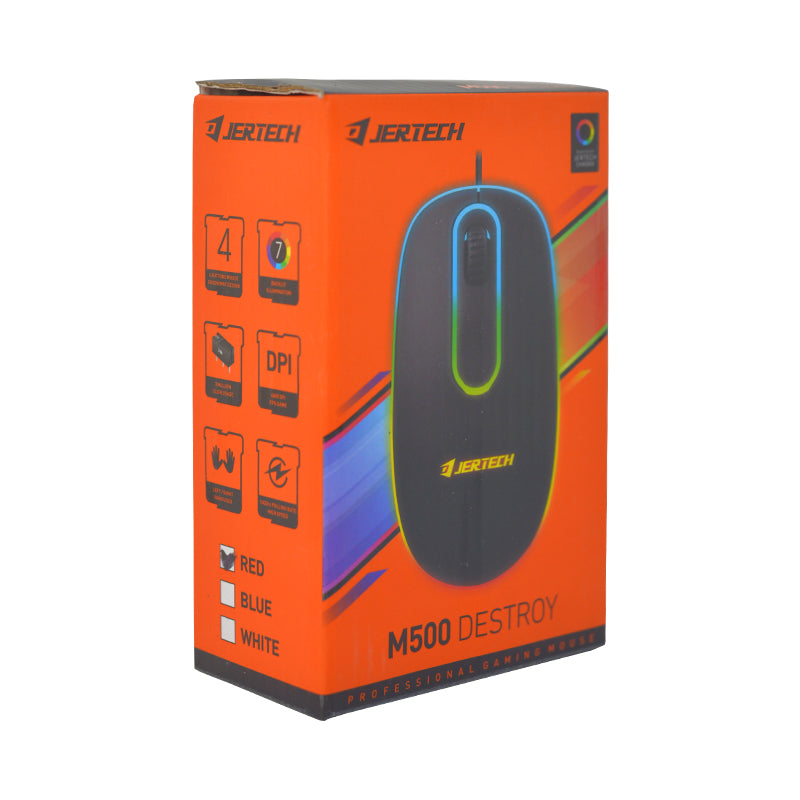 AlKhatib Technical Center-مركز الخطيب التقني,Jertech M500 DESTROY Wired Gaming Mouse - ماوس ألعاب سلكي