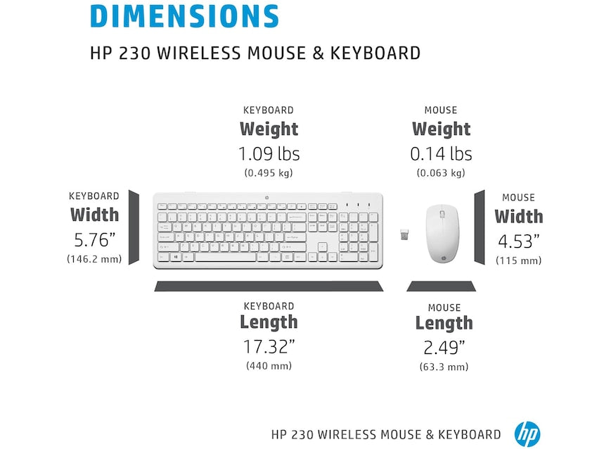 AlKhatib Technical Center-مركز الخطيب التقني,HP 230 WIRELESS KEYBOARD AND MOUSE COMBO - كيبورد وماوس لاسلكي مكتبي