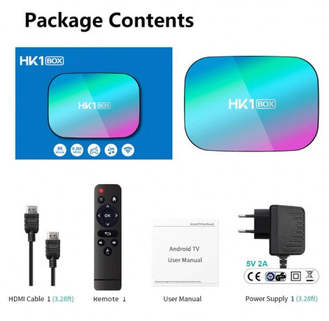 AlKhatib Technical Center-مركز الخطيب التقني,TV Box HK1 Android 9.0 Smart 8K - CPU S905X3 , RAM 4G , ROM 32G