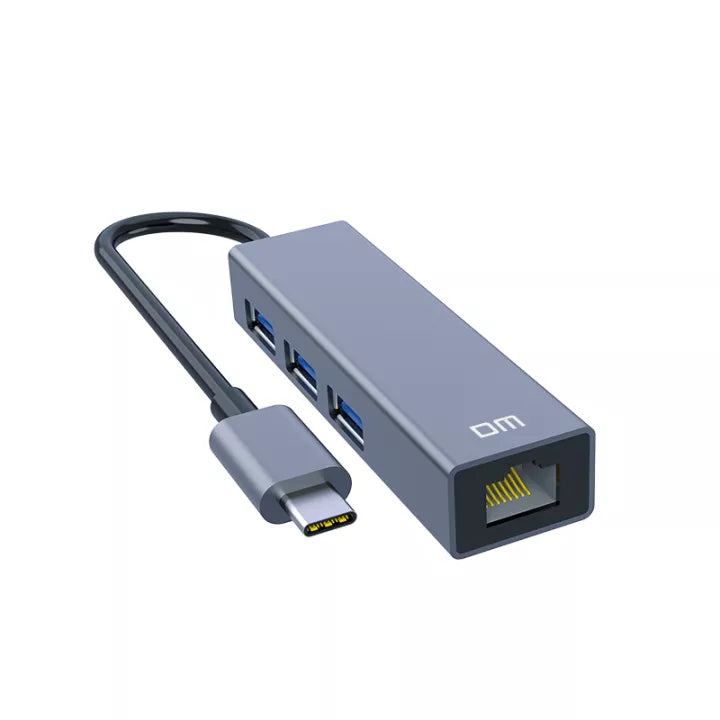 AlKhatib Technical Center-مركز الخطيب التقني,DM CHB002 USB-C to Ethernet Adapter with Type-C