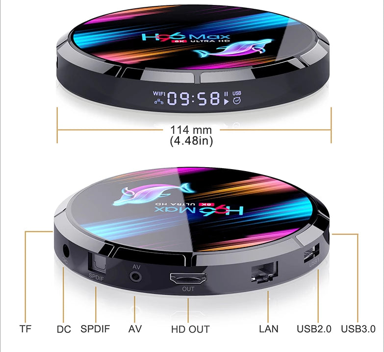 AlKhatib Technical Center-مركز الخطيب التقني,TV.BOX X96 MAX Android 8K - CPU S905X3 , RAM 4G , ROM 32G