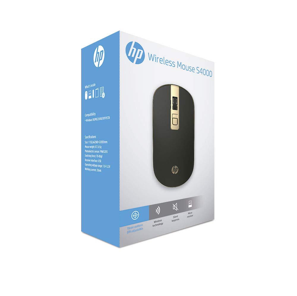 AlKhatib Technical Center-مركز الخطيب التقني,HP S4000 Optical Wireless Mouse - ماوس مكتبي لا سلكي